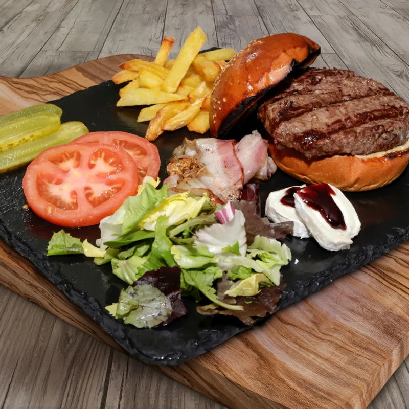 Plato de la carta de Tinto y Leña