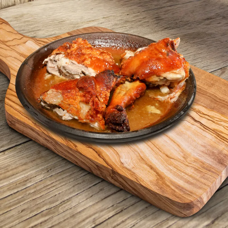 Plato de la carta de Tinto y Leña