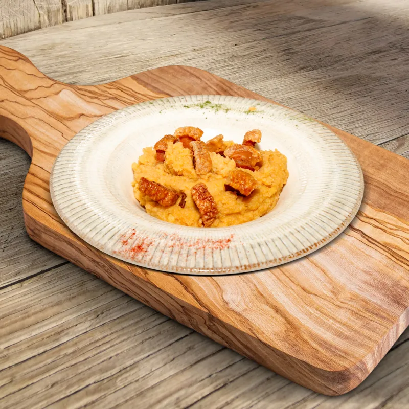 Plato de la carta de Tinto y Leña